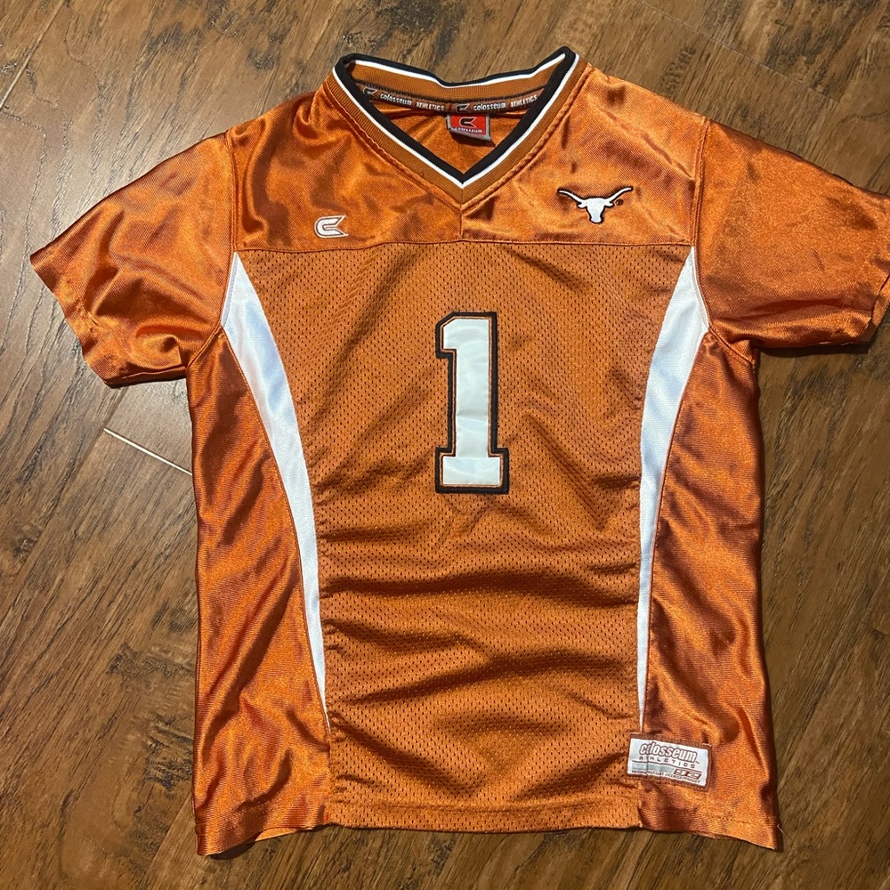 Boys size M Texas Orange Football Jersey